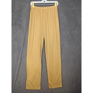 PROFILES Pants Women's Medium Gold Yellow Pull On Flowy Vintage
